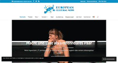 Desktop Screenshot of european-cultural-news.com